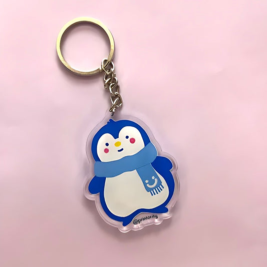 The introverted penguin keychain