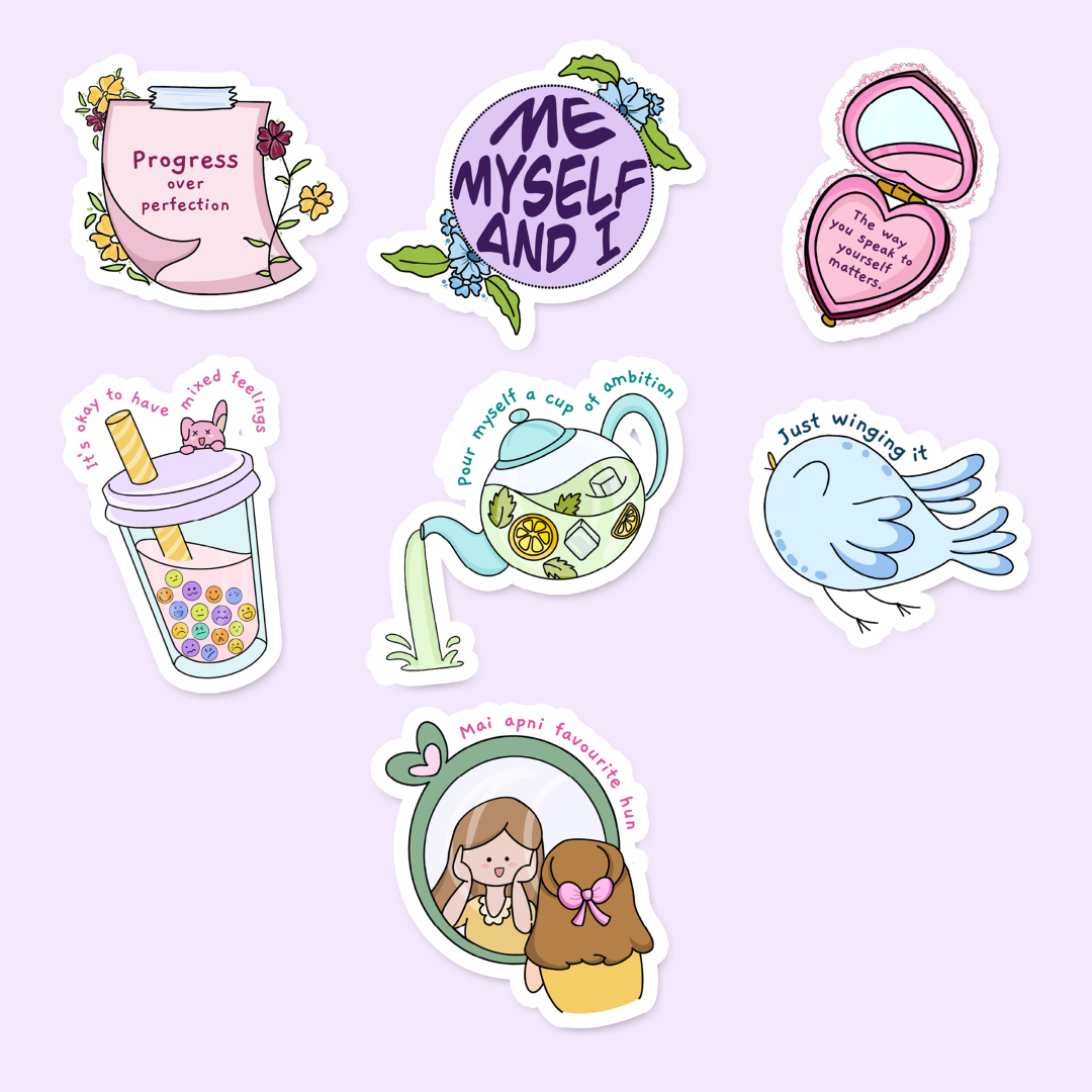 Self love essentials sticker pack