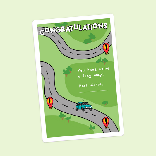 Congratulations! You have come a long way card