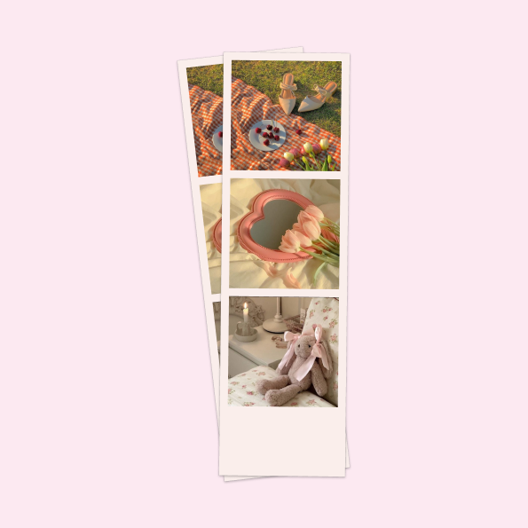 Pink girlie photostrip