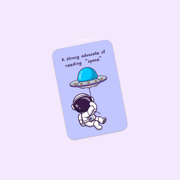 Space pun card