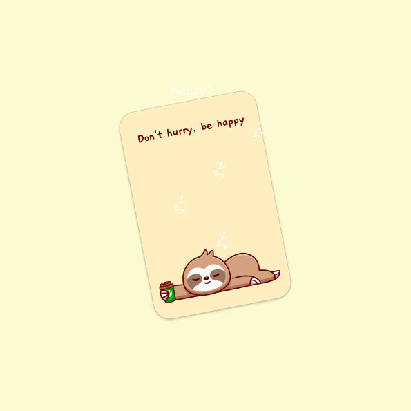 Sloth pun card