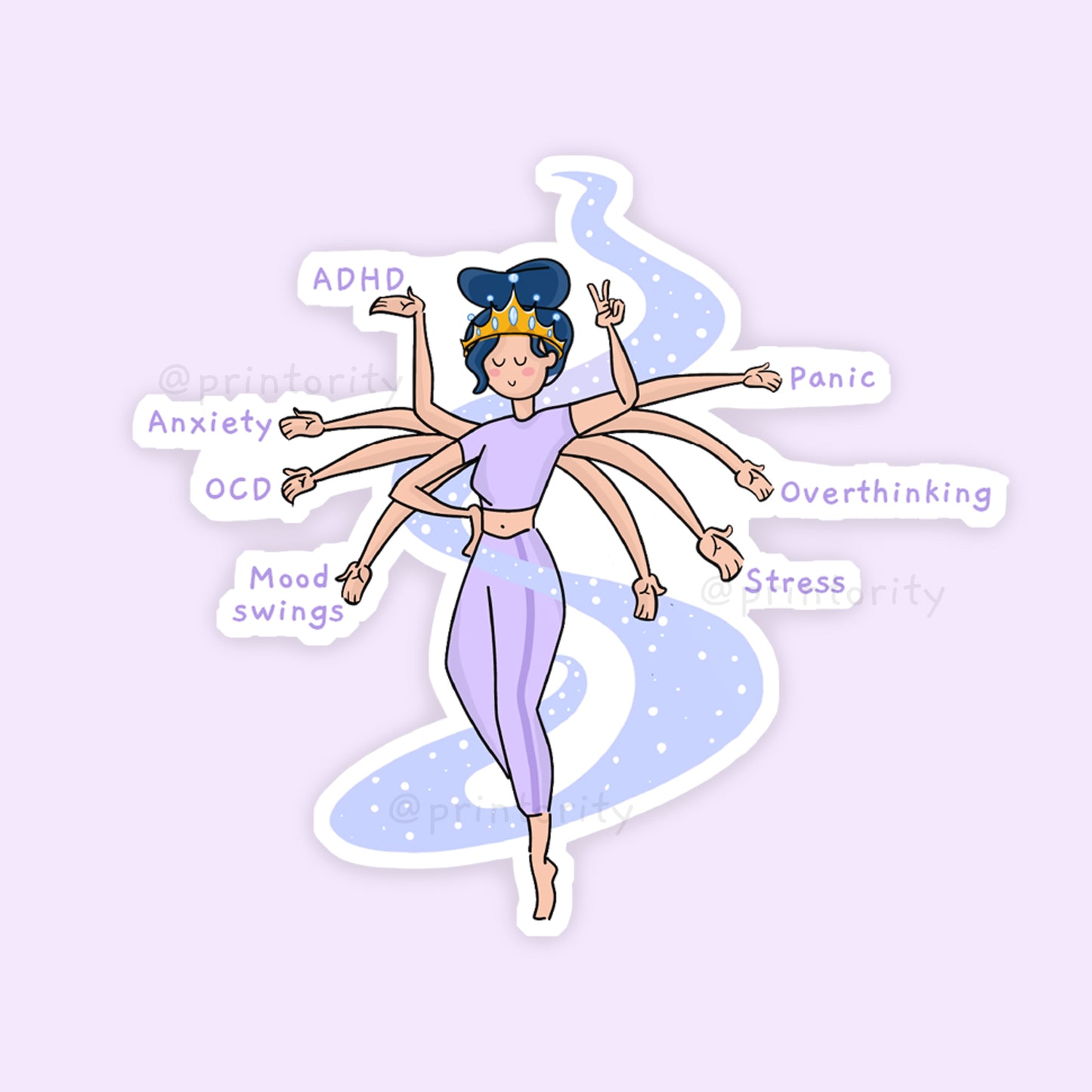 Multitasker sticker