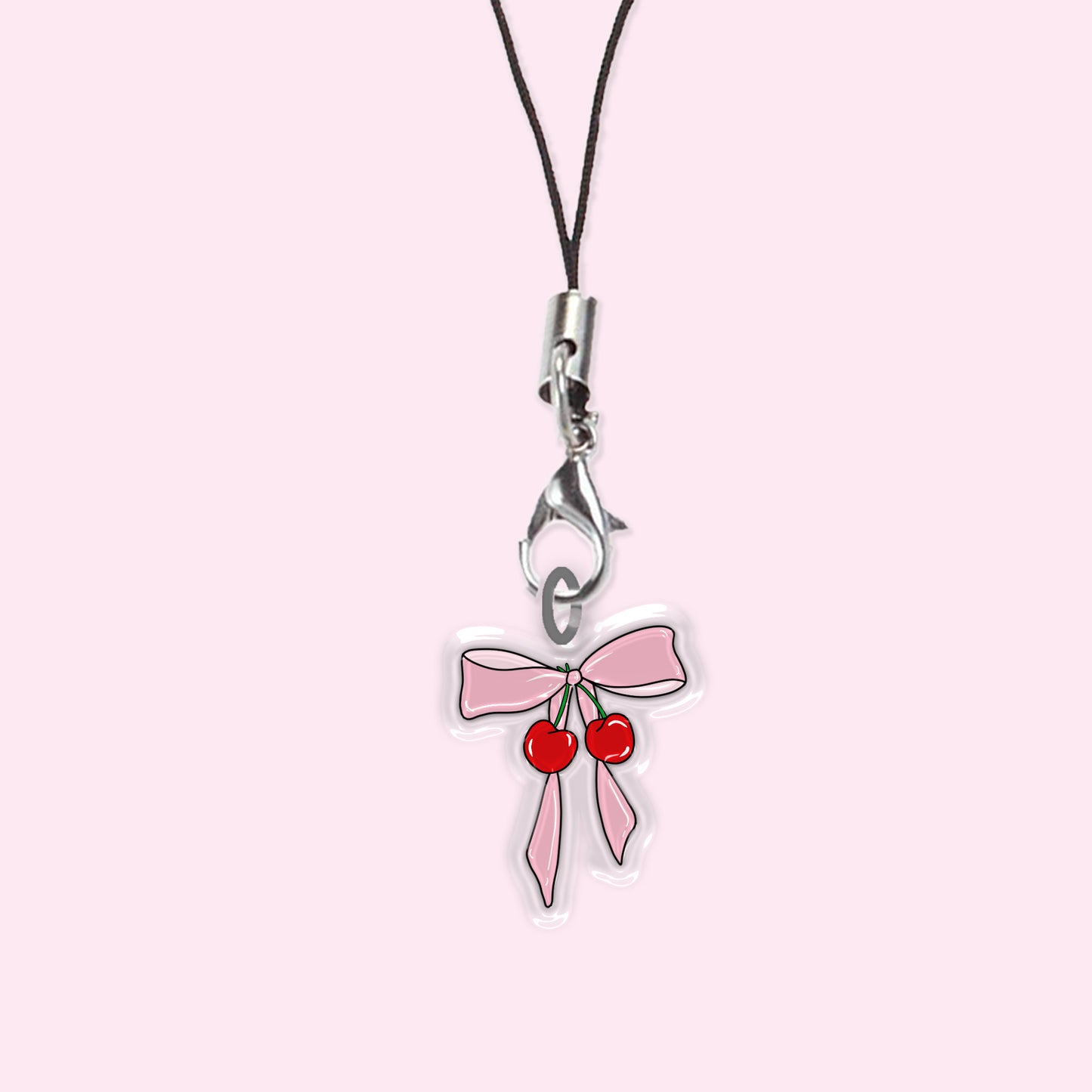 Cherry bow charm