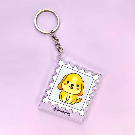 Ticket to happiness keychain