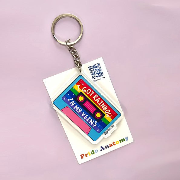 Pride anatomy keychain