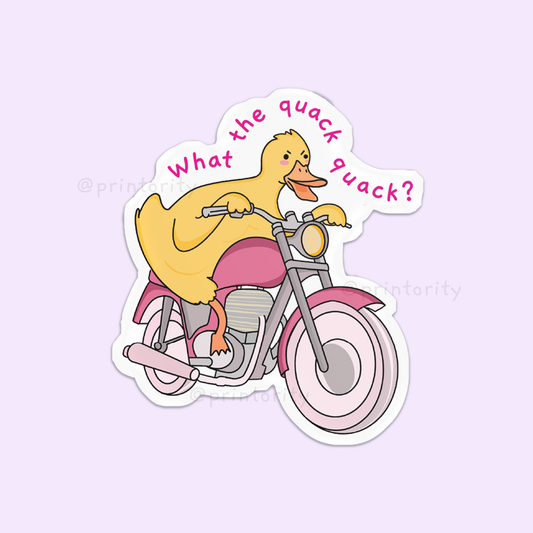 Quack quack sticker