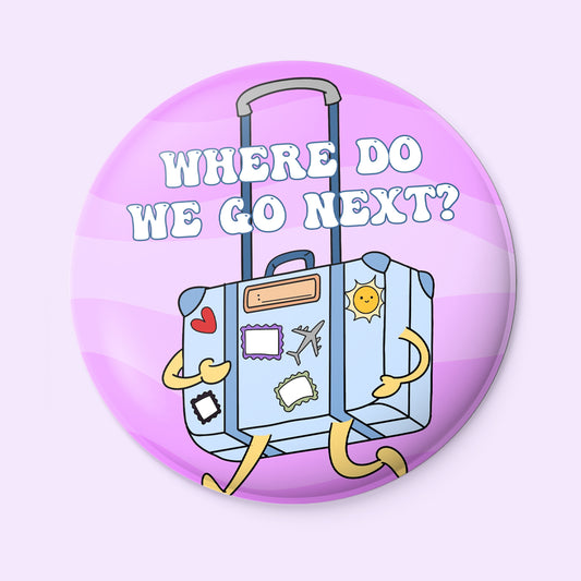 Travel badge pin